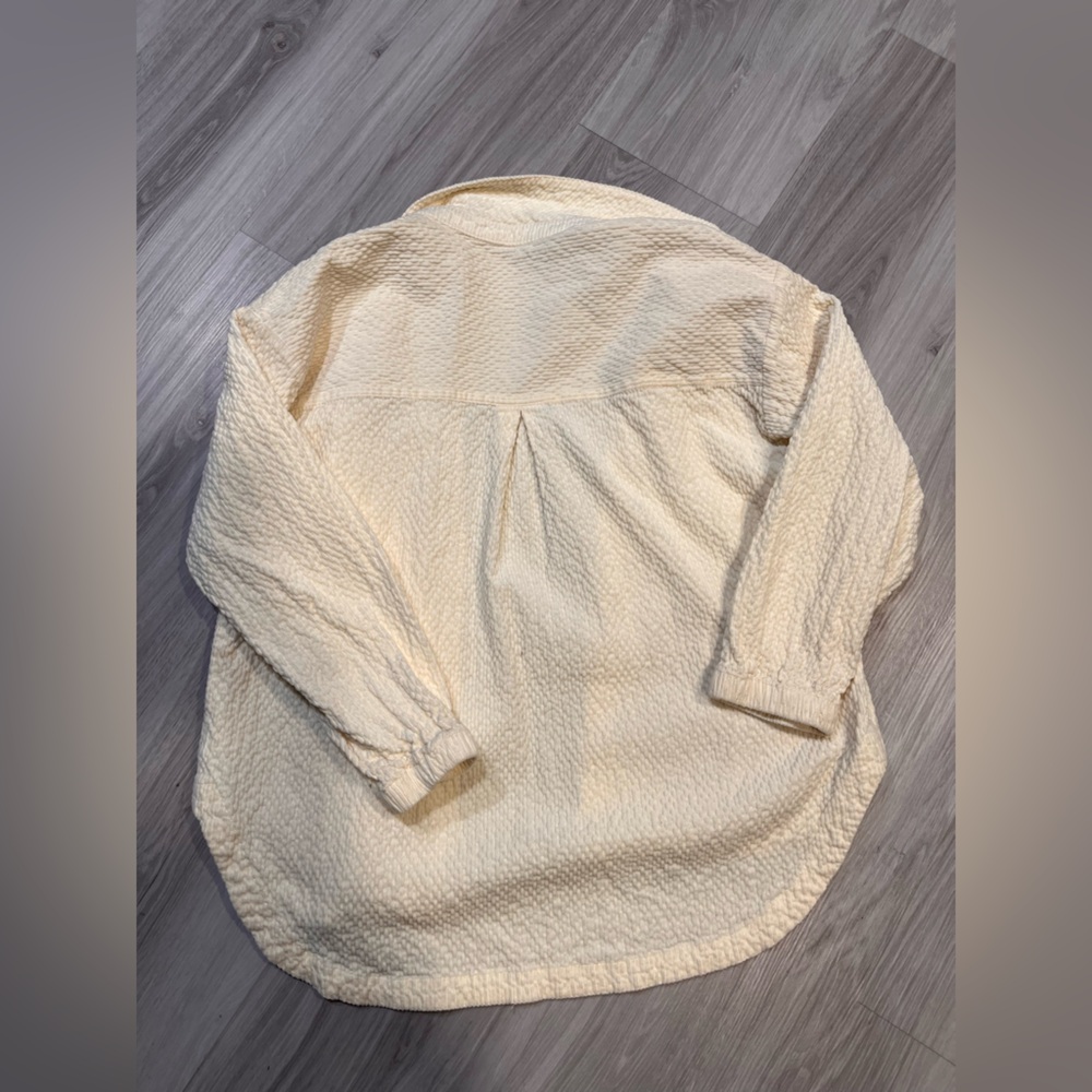 NWOT ANTHROPOLOGIE Cream Button-Up Women's Jacket - Picture 10 of 14